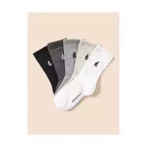 빈폴 키즈 BEANPOLE KIDS 베이직 양말 5족 세트 화이트 (BI57KTU051)