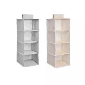 행거 옷장 걸이형 보관 4단 정리 부직포 함 수납선반 속옷 셔츠 바지