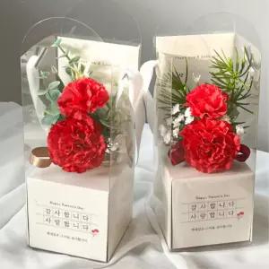 정성담은 카네이션 브로치 선물 스승의날 어버이날 행사 단체 기념일 조화