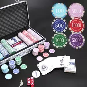 숫자 카지노칩 포커칩 숫자포커칩 300pcs 테이블보