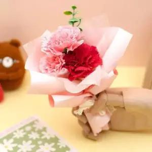 카네이션 꽃다발 만들기 DIY 세트 재료 구성