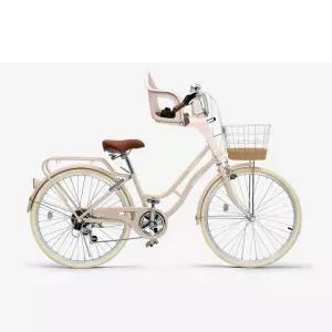 2인용 자전거 감성 가족 등하원 22인치 20인치 화이트 여성 바구니 출퇴근