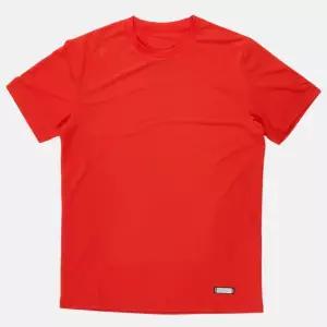 [하프클럽/데상트]데상트 듀얼리스 기능성 쿨링 와펜 반팔티 오렌지 SP221DTS41