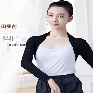 아우얼스룸 볼레로 긴팔워머 블랙 발레 가디건 슈러그