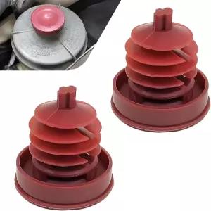 페리안 2PCS 유압 파워 스티어링 탱크 캡 빨간색 오일 교체품 53697-SB3-952 혼다 어코드 오디세이 시빅