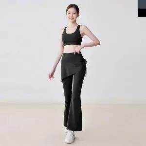 여성 인기 힙커버 부츠컷 치마 운동 요가 러닝 레깅스
