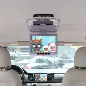 천장 모니터 자동차 뒷좌석 LCD 스크린 거치대 디스플레이 티비 접이식 전용 루프 비디오