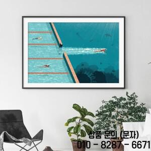 추상 확장 컴포트 존 수영장 포스터 캔버스 그림 벽 아트 인쇄 사진 거실 홈 선물