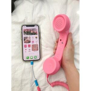 수화기 레트로 디자인 스마트폰 유 화기 장 핸드폰연결수화기 부모님 플러스