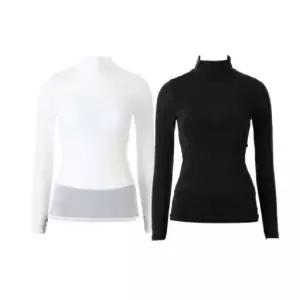 [와코루]초경량 하이넥 UV차단 내장컵 골프스포츠 이너웨어 컬러 택1(WLGC602C WH/BK)..[35781600]