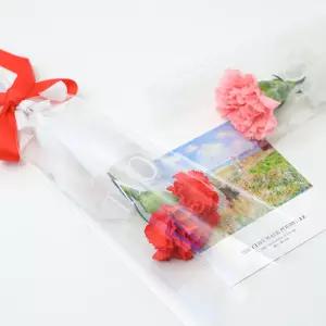 생화 카네이션 한송이 꽃다발 어버이날 선물 만들기 diy 키트 (플라워백 제공)