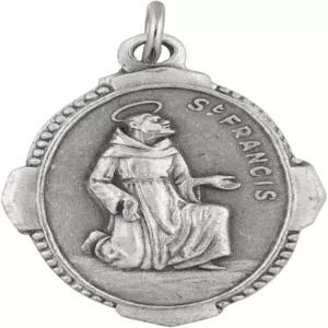 베네라레 실버톤 성인 펜던트 기도 카드 포함 세례 첫 성찬식 확인을 위한 위대한 가톨릭 선물 기독교