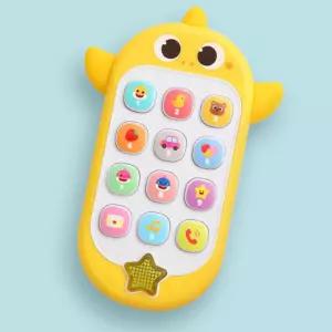 유아 아기상어 노래 소리나는 버튼 핸드폰 전화기 장난감 아동 완구 아이 선물용