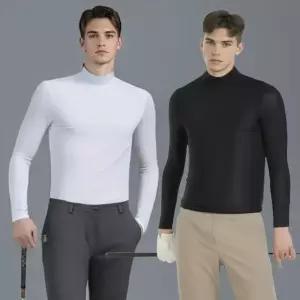 엔조이핏 남성 골프 이너웨어 냉감 쿨링 UV 자외선차단 기능성 티셔츠 라운드 긴팔