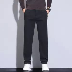 팬츠 겨울 캐주얼 비즈니스 남성바지 배기핏 가벼운 아이템 트렌디 정장 HT4
