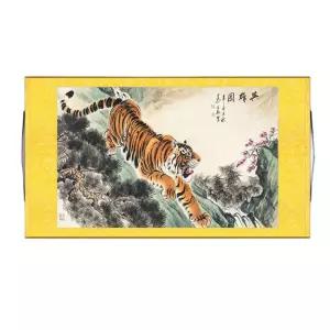 풍수 인테리어 호랑이 그림 액자 백호 행운