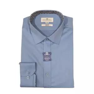 카운테스마라신사 뱀부 스트레치 블루 슬림긴팔CDHZ1B1351B0