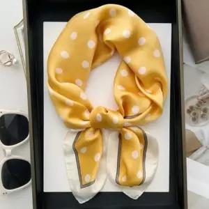 쁘띠 봄 도트 사각스카프 포인트 여름 스카프 미니