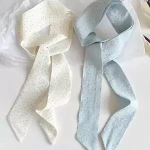 레이스 초커 스카프 목걸이 포인트 여름 땡땡이 블레