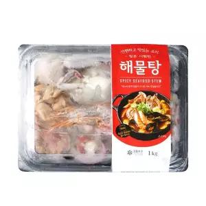 [어가예찬][동방유통] 얼큰 시원한 해물탕 1kg(1팩/소스70g동봉)HACCP인증