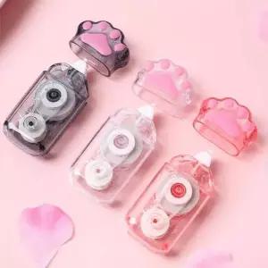 고양이 발바닥 젤리 투명 수정 테이프 문구 학용품