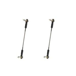 그라실리아 2PCS RC 토이 푸시로드 조절 가능 타이로드 볼 헤드 조인트 서보 링크 로드 비행기 헬리콥터 카 보트 DIY 모델 부품 (M3x100mm)