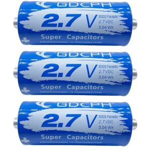 슈퍼 패러드 캐패시터 고전류 대용량 자동차 정류기 모듈에 사용 가능 2.7V 3000F 16V500F x 6