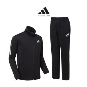 아디다스 컴뱃스포츠 마샬아츠 니트 트레이닝 세트 TR140II JS BK(블랙) 남녀 슬림핏