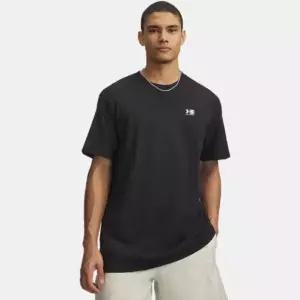 언더아머반팔티 6011124-001 UA 헤비급 패치 반팔 티셔츠