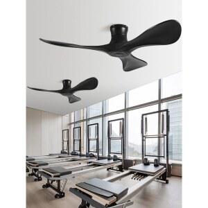 대형 실링팬 52인치 스틸 침실 5엽 레드 검정호두 천장 골드 복층 천정 천장선풍기 없는