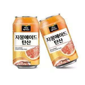 미닛메이드 맛있는 자몽에이드 탄산 355ml x 24can
