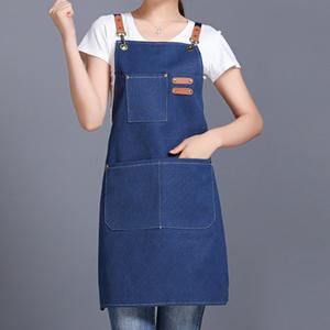 공방 카페 데님 앞치마 여름용 캔버스앞치마 작업용