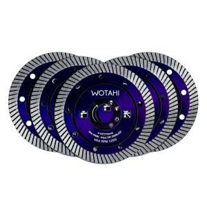 WOTAHI 5피스 8인치 습식 다이아몬드 블레이드 어댑터가 터보 화강암용 콘크리트 그라인더용 석재 앵글 건식 11 4cm 있는 2cm 대리석 톱날 벽돌 2인치 절단 41 아버 20MM5 도자기 블록