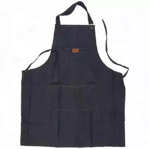 ( )데님 작업 주머니 프리 허리 카페 바리스타 네이비 조절 청앞치마