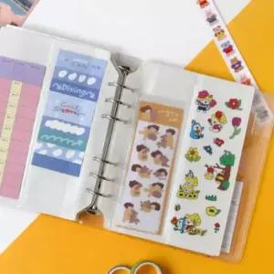 A6 WIDE 6공 스티커 포켓 다이어리속지 6공다이어리속지