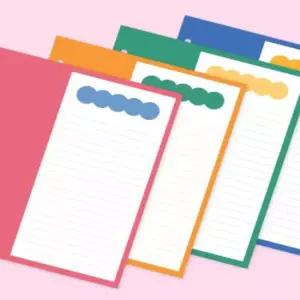 6공 하프노트 A6 리필 속지 다이어리용품 리필내지