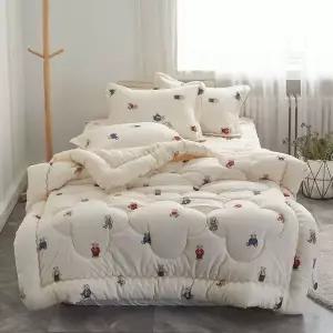 [골드스마일]국내생산 곰탱이 소프트 마이크로 침구 이불 패드 세트 SS 위생