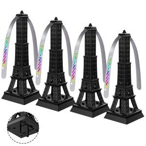 KTDRJN 테이블 선풍기 외부 저녁 배터리 파티 피크닉 레스토랑 타워형 가정 휴대용 야외 음식 4팩 구동 식사