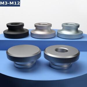 M3-M12 304 스테인레스 스틸 핸드 너트 GB806 하이 헤드 널링 엄지 스루 홀 블라인드 광고 장식 네일