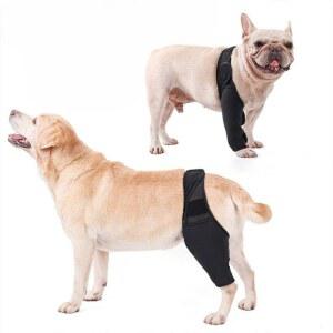 강아지 관절보호대 고관절 슬개골 검정색 M허벅지10 14종아리5 9다리9CM 2팩