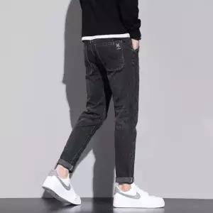 남성용 팬츠 청 회색 데님 춘추 블루 스판 스키니진 패피3