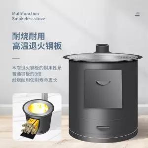 화목난로 장작 가정용 야외용 이동식 무연 농촌사용 난방 대형솥 두꺼운철