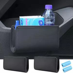 투메코스 2Pcs 다기능 보관함 자동차 쓰레기통 오토 도어 사이드 정리함 대용량 보관 가방 뒷좌석 포켓
