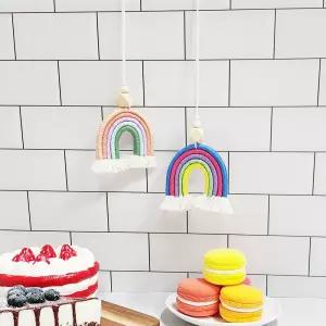 베란다꾸미기 무지개 모빌