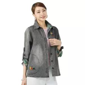 [할리마리]자수데님재킷