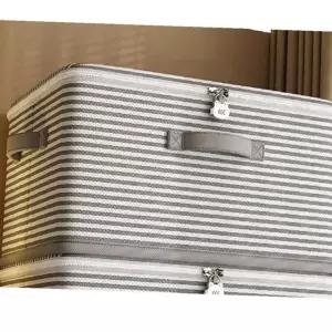 깔끔한 잠금장치 가벼운 다용도 리빙 보관 박스 접이식 S 1P 오픈 옷정리