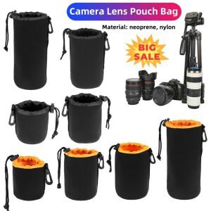 소프트 카메라 렌즈 파우치 가방 네오프렌 방수 비디오 케이스 Canon 소니 호환  대부분의 디지털 SLR 용