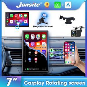 Jansite 7인치 자동차 모니터 멀티미디어 플레이어 대시보드 미러 무선 카플레이 안드로이드 오토 지원 가