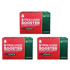 정관장 활기력 부스터 (액상 20ml + 정제 400mg) x 14개입 x 3박스 홍삼 미네랄 무지개