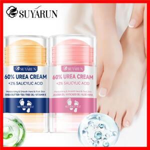 SUYARUN 60% 우레아 풋 크림 스틱 - 보습 및 각질 제거, 갈라진 발뒤꿈치 복구, 건조한 발에 깊은 수분 공